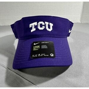 Nike Dri‎ Fit Texas Christian University visor adjustable OSFM NWT